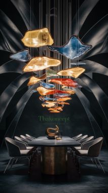 Ý TƯỞNG ĐÈN CHÙM TRANG TRÍ BÀN ĂN 1