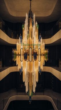 Ý TƯỞNG ĐÈN CHÙM TRANG TRÍ THÔNG TẦNG