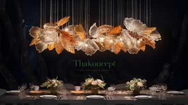 Ý TƯỞNG ĐÈN CHÙM TRANG TRÍ BÀN ĂN 1