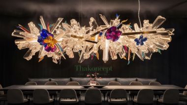 Ý TƯỞNG ĐÈN CHÙM TRANG TRÍ BÀN ĂN 2